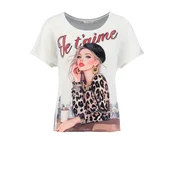 Key Largo Majica Femme rjava / rdeča / off-bela