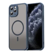 Hibridni ovitek HaloFrost II MagSafe za iPhone 11 Pro - navy blue