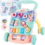 Hodalica za guranje Bunny 3u1 roza i plava