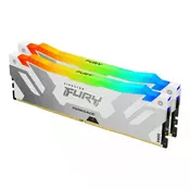 KINGSTON DIMM DDR5 64GB (2x32GB kit) 6000MTs KF560C32RWAK2-64 FURY Renegade RGB White