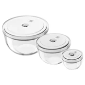 Set of 3 vacuum bowls, made from glass, FRESH & SAVE - Zwilling