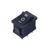 Proelektronic Crni prekidac 19x13mm 3pola/3pina ( PREK-KL-71 )