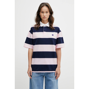Bombažen polo Coperni Striped Polo