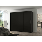 Garderobna omara z drsnimi vrati Antos - 250 cm - črna