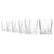 6-piece whiskey glass set, made of glass, 300ml, Excalibur - Borgono