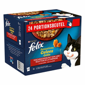 Felix Sensations vrecice 24 x 85 g - Srdela, losos, crni bakalar, pastrva
