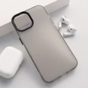 Maska Electro Glow Frame za iPhone 13 crna