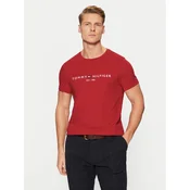 Tommy Hilfiger Majica Tommy Logo MW0MW11797 Rdeča Regular Fit