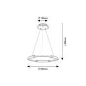 Rabalux 72229 - LED Lestenec na vrvici SINDRI LED/45W/230V