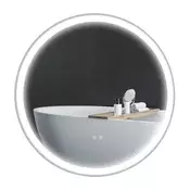 Homestar Kopalniško ogledalo LED 60x3 cm belo