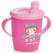Canpol Babies Toys Non-Spill Cup Pink 9m+ skodelica proti razlitju 250 ml za otroke