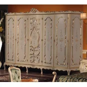 Casa Padrino luxury baroque wardrobe ivory/multicolored/gold - Magnificent baroque bedroom cabinet - Luxury bedroom furniture in baroque style - Luxury quality - Made in Italy