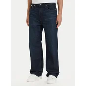 Calvin Klein Jeans hlače LV04RG785G Mornarsko modra Baggy Fit