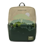LOUNGEFLY Ranac Star Wars Lands Kashyyyk Square Mini Backpack zeleni