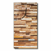 tulup.si Steklena navpična ura Art klinker bež 30x60 cm