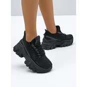 Resti Womens Sport Sneakers with Rhinestones Blysco