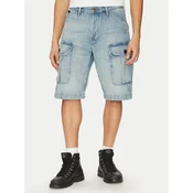 G-Star Raw Jeans kratke hlače Bend 3D Cargo D26528-D788 H119 Svetlo modra Relaxed Fit