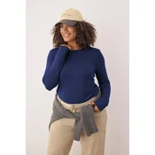 Trendyol Curve Ženska bluza Tbbaw25Af00027, Tamnoplava