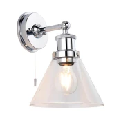 Endon 95513-Kupatilsko zidno svetlo TOULON 1xE27/10W/230V IP44 sjajni hrom