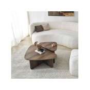 Hanah Home Ballare set klub stolova, 2 dijela, smeda