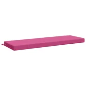Vidaxl Blazina za klop SOEST 100% poliester Roza 150 x 50 x 8 cm