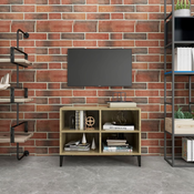 TV ormaric s metalnim nogama boja hrasta sonome 69,5x30x50 cm