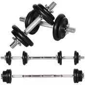 Homestar Nastavljiv komplet uteži 2 v 1 20 kg črna