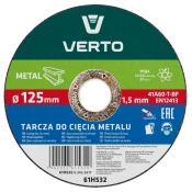 Kovinsko rezalno kolo, 125 x 1,5 x 22,2 mm 61H532