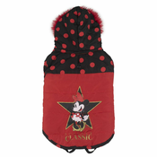 NEW Pasji plašč Minnie Mouse Črna Rdeča S