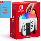 Nintendo Switch OLED 7 64GB bele barve in igra po izbiri