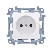 Enojna vtičnica brez ozemljitve (modul) 16 A, 250 V~, priključki