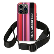 Karl Lagerfeld KLHCP14XSTSTP iPhone 14 Pro Max 6,7 hardcase pink Color Stripes Strap (KLHCP14XSTSTP)