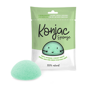 Konjac - spužvica za cišcenje lica, zelena, 1 komad