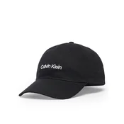 Calvin Klein Kapa s šiltom Titlecase Embroidery LV04D5003G Črna