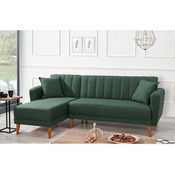 Atelier Del Sofa Ugaona sofa Akua Kose levo-tamno zelena