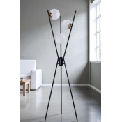Podna lampa Kervan, Crna