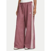 adidas Spodnji del trenirke Adilenium Season 6 LH1924 Bordo rdeča Loose Fit