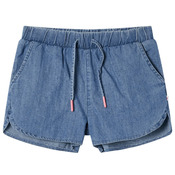vidaXL Otroške kratke hlače džins modra 92, (21037975)