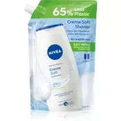 NIVEA Creme Soft kremasti gel za prhanje nadomestno polnilo 500 ml