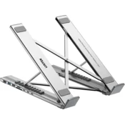Unitek stojalo za prenosnik USB-C s priklopno postajo srebrno (D1137AGY01)