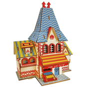 Woodcraft Lesena 3D sestavljanka Cvetličarna