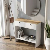 Hanah Home komoda Modera, 90 cm, hrast Sapphire / bela