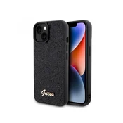 Guess Disco Script Maska za telefon za iPhone 15 Plus, Crna