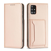 MG Magnet Card preklopna maska za Xiaomi Redmi Note 11, ružičasta