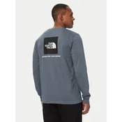 The North Face Majica z dolgimi rokavi Evolution Box Nse NF0A8B68 Siva Regular Fit