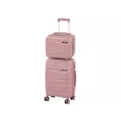 TraveLux Voyager II set kofer-torbi na kotačima u ružičasto-zlatnoj boji