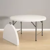 Proizvod sa nedostatkom - OUTLET - Okrugli plasticni Sto 152cm sa metalnom konstrukcijom