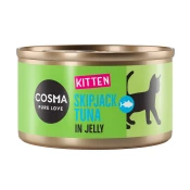 Cosma Kitten Nature in Original varčna pakiranja po posebni ceni! - Original črtasti tun (24 x 85 g)