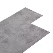 vidaXL Samolepilna talna deska 32 pcs Rjava cementna 4,46 m2 PVC