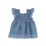 Chicco Obleka moder denim